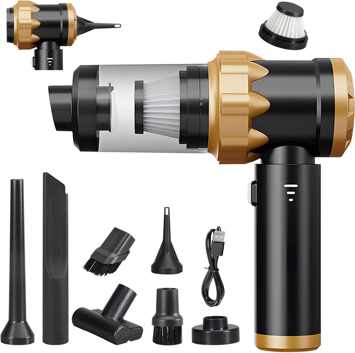 Handstaubsauger, 22000Pa Handstaubsauger Akku, Autostaubsauger mit Bürstenloser Motor, Auto Kabellos