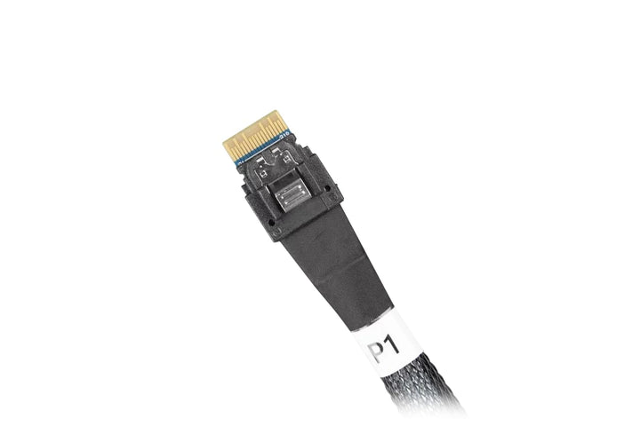 ICY DOCK MB310L-B Datenkabel - 1x MCIO SFF-TA-1016 8i zu 2x SlimSAS SFF-8654 4i Länge 50cm PCIe 4.0