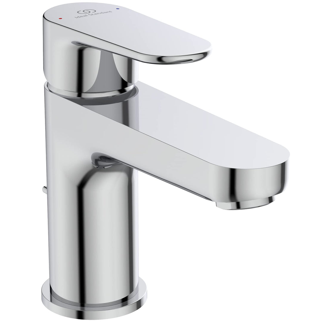 Ideal Standard BC698AA Cerafine O Waschtischarmatur mit Zugknopf-Ablaufgarnitur