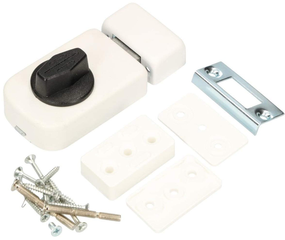 KOTARBAU® Zusatzschloss 60 mm 3 Farben Kastenschloss Türzusatzschloss Türschloss Schloss Drehknauf Z
