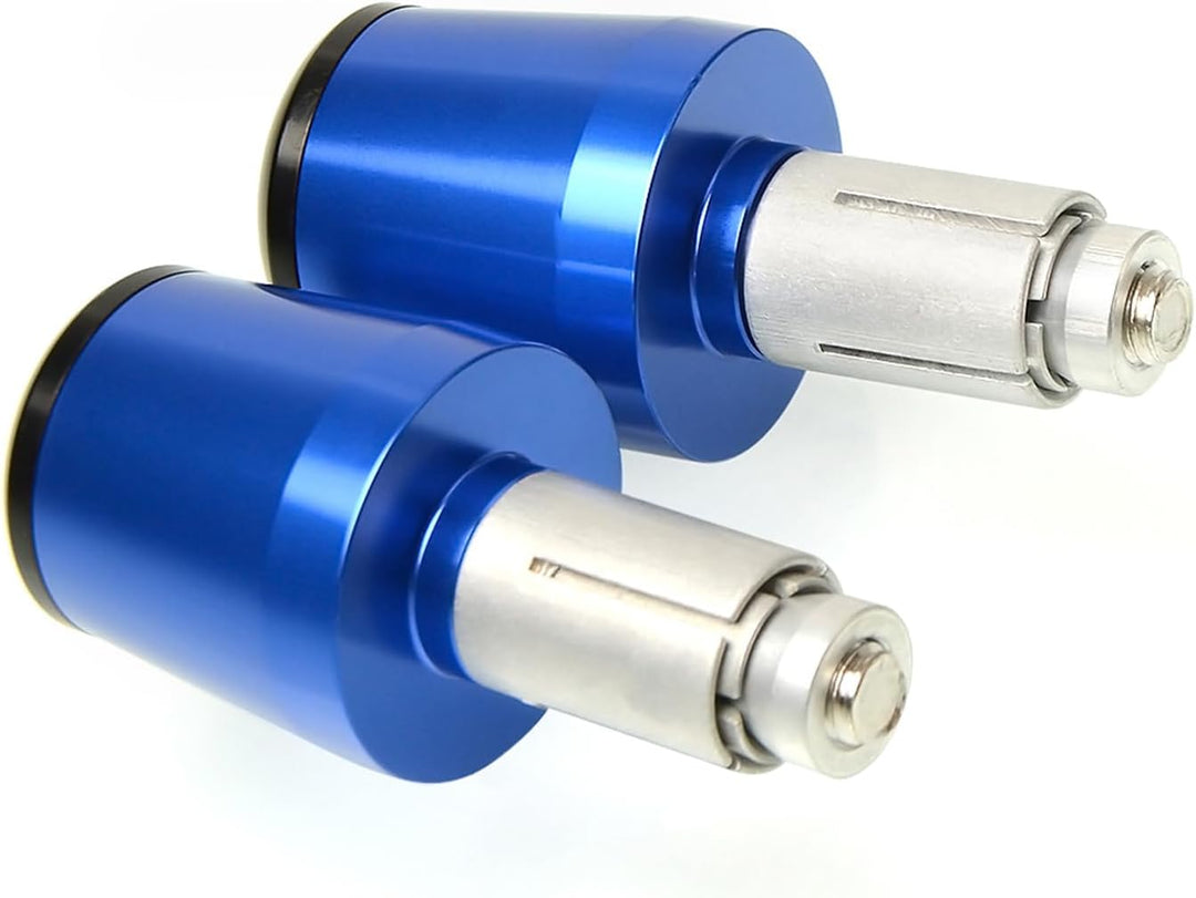 MZ-STORE 2pcs 7/8" 22mm Motorrad Lenkerenden Getriebe Balanced Plug Slider Lenker Endkappe Griffe Al
