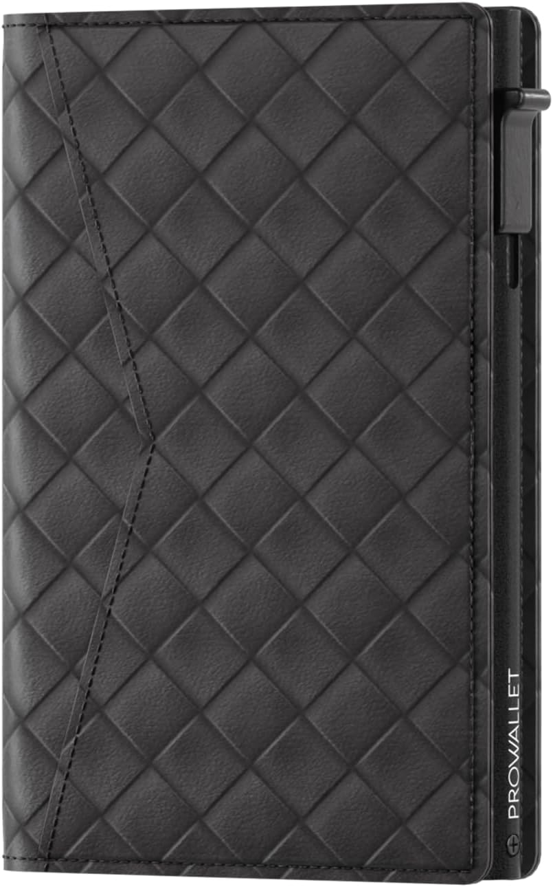 ProWallet Slim 6,7cm, 10,5cm, 1,4cm Gewebt Schwarz, 6,7cm, 10,5cm, 1,4cm Gewebt Schwarz