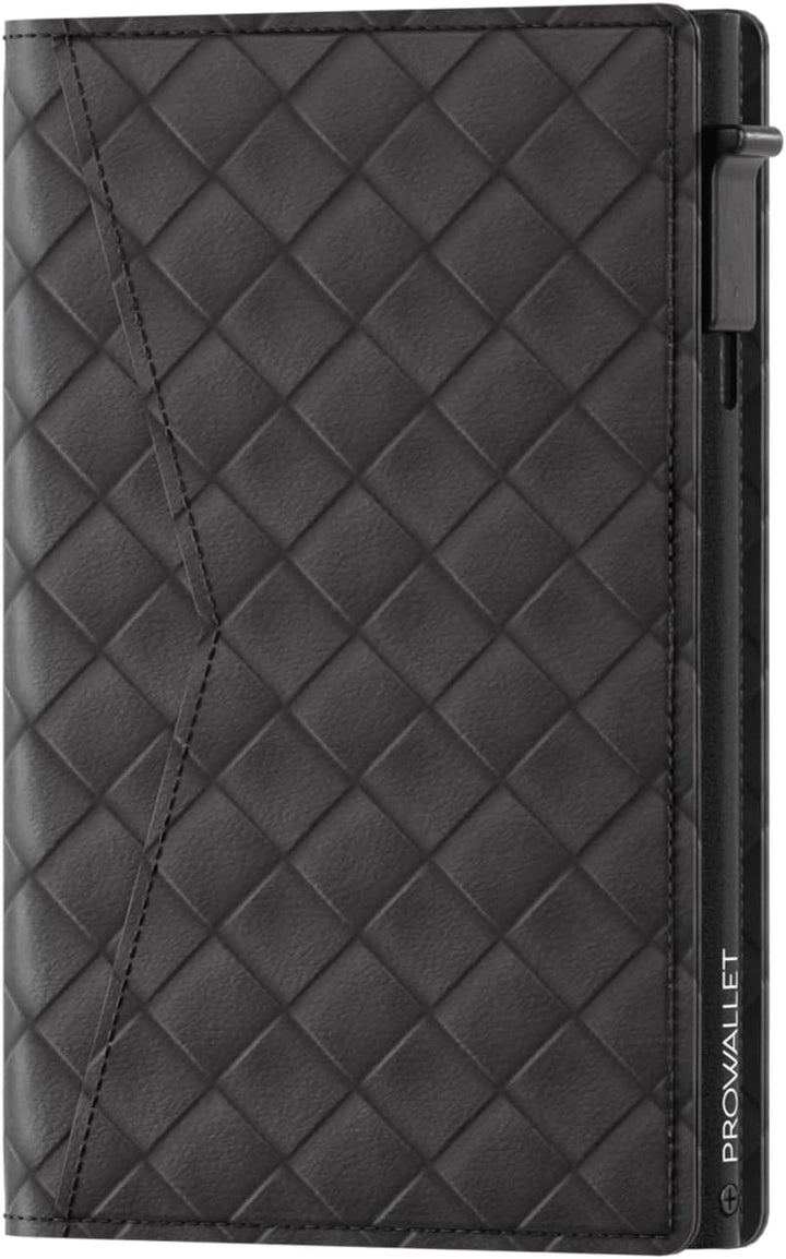 ProWallet Slim 6,7cm, 10,5cm, 1,4cm Gewebt Schwarz, 6,7cm, 10,5cm, 1,4cm Gewebt Schwarz