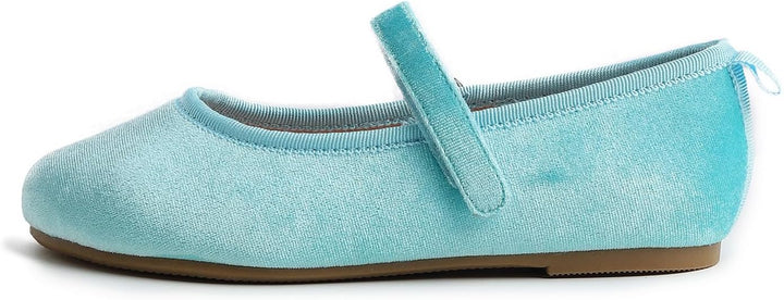 Feversole Girls Cute Belt Dress, Mädchen süsses Kleid Mary Jane Schuhe weiche Party Urlaub Ballerina