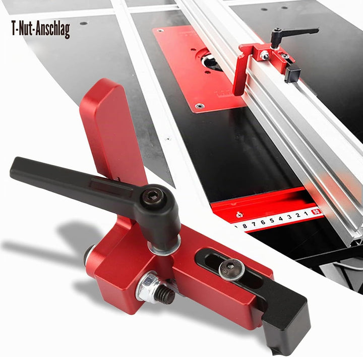 Type-75 Holzbearbeitungswerkzeug, Mitre Track Piste Stop T-Nut, präzises Längenbegrenzungsgerät, Hol