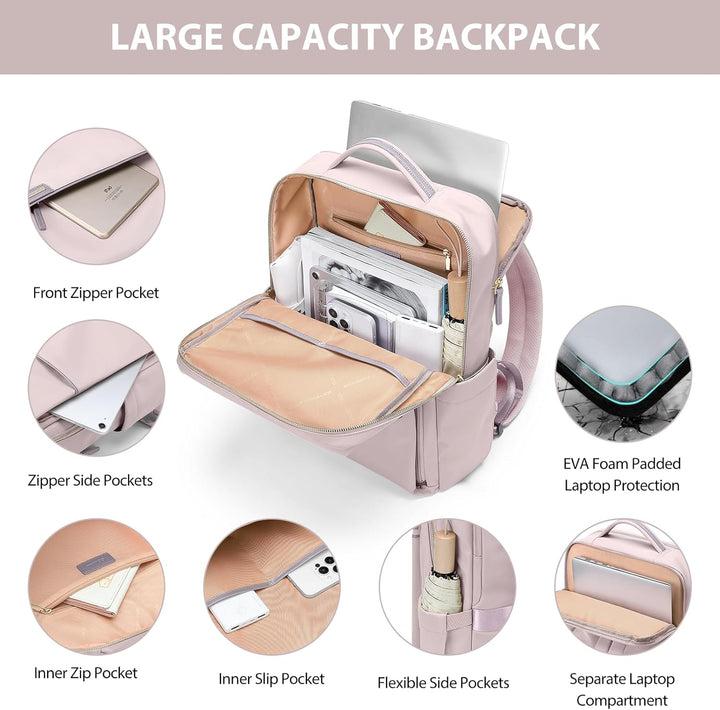 Laptop Rucksack, Rucksack Handgepäck 16 Zoll, Rucksack Damen und Herren, Taagesrucksäcke Wasserdicht