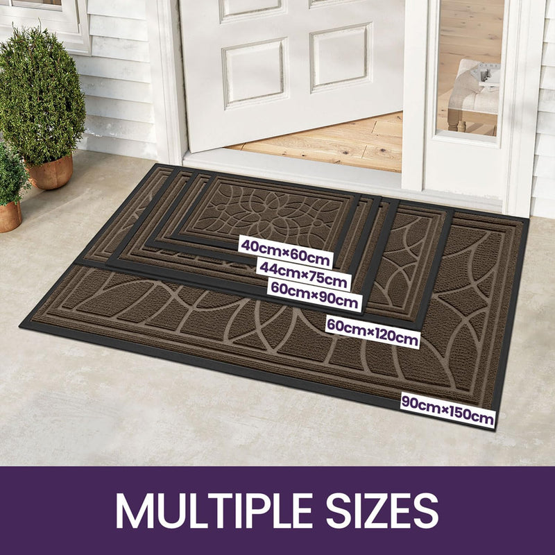 DEXI Fussmatte Aussen rutschfest 40×60 cm,Schmutzfangmatte Outdoor Waschbar,wetterfest Fussmatte aus