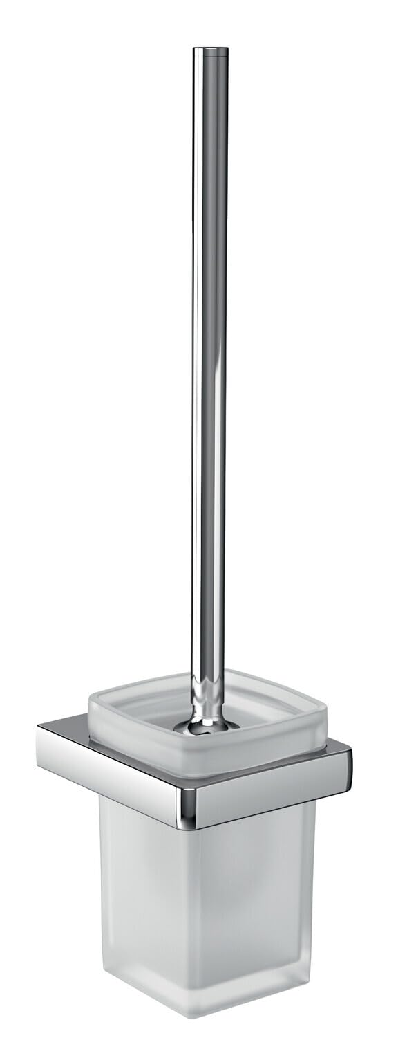 emco TREND WC-Bürstengarnitur, Toilettenbürste mit Griff und Halterung aus Metall, hochwertige WC-Bü