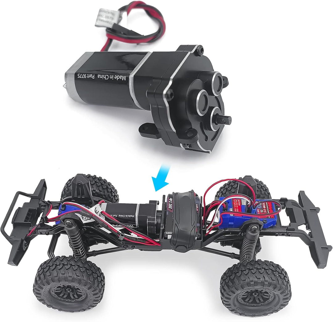 Runup Metallgetriebe Montage-Getriebe mit internen Zahnrädern für 1/18 RC Crawler Auto TRX4M 9791 Br