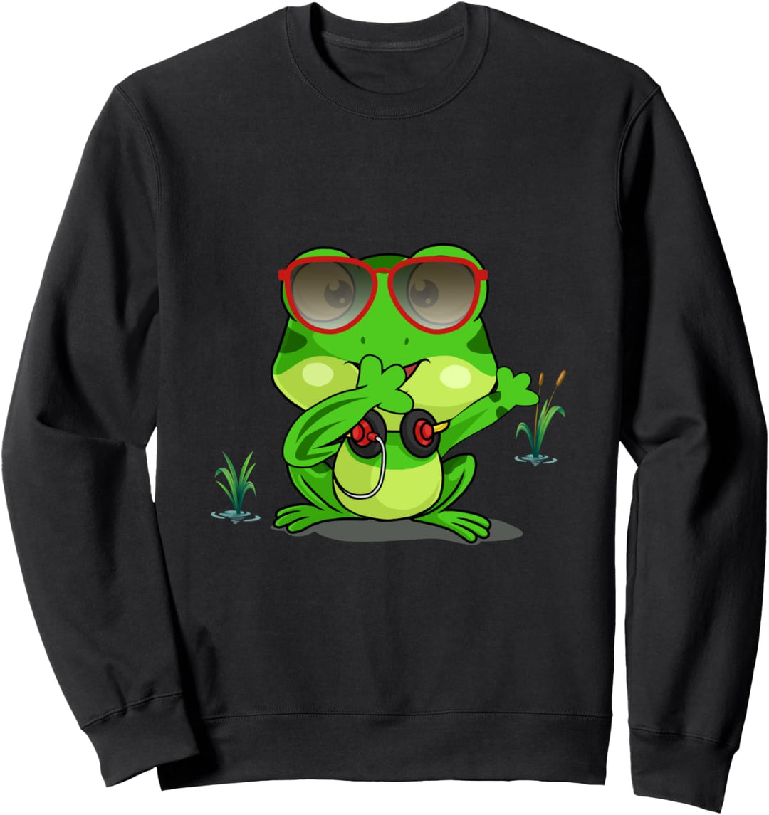 Dabbing Frosch Shirt Cute Frog Tupfen Frosch Dab Sweatshirt