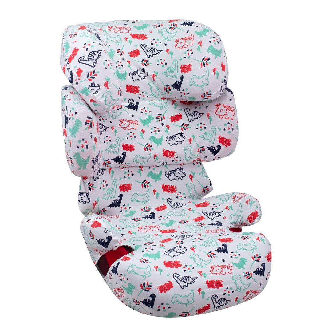 JYOKO KIDS Bezug für Autositz Kompatibel mit Cybex Solution Fix (Dino Party), Dino Party