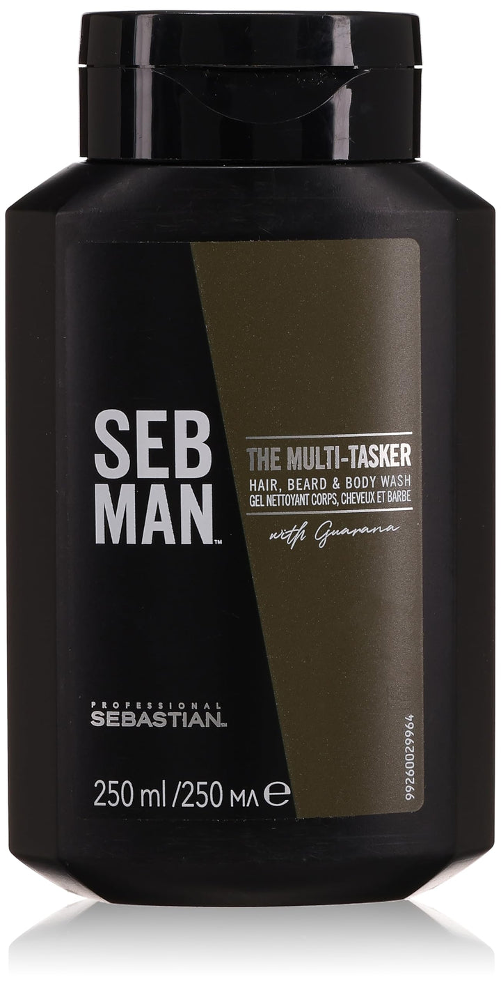 SEB MAN The Multi-Tasker 3 in 1 Haarwäsche für Bart und Körper, 250 ml 293 g (1er Pack), 293 g (1er