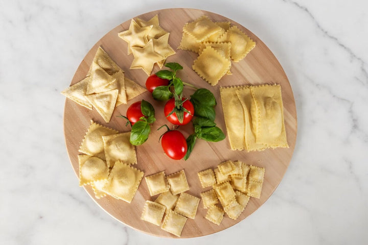 Imperia Raviolamp Classica Linie. Ravioliformen. 100% Made in Italy. Zubehör für Nudelmaschinen. Alu