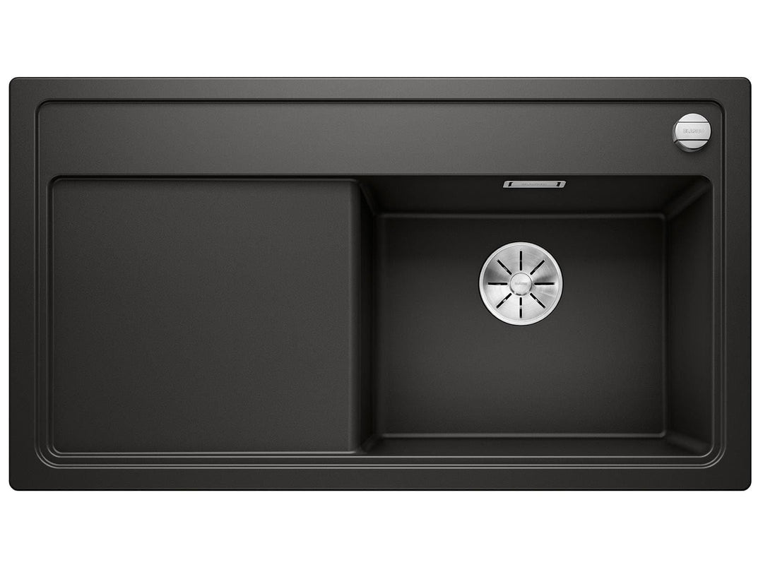 BLANCO ZENAR 5 S | SILGRANIT schwarz | Einbauart: Einbau von Oben | Hauptbecken rechts | mit Ablauff