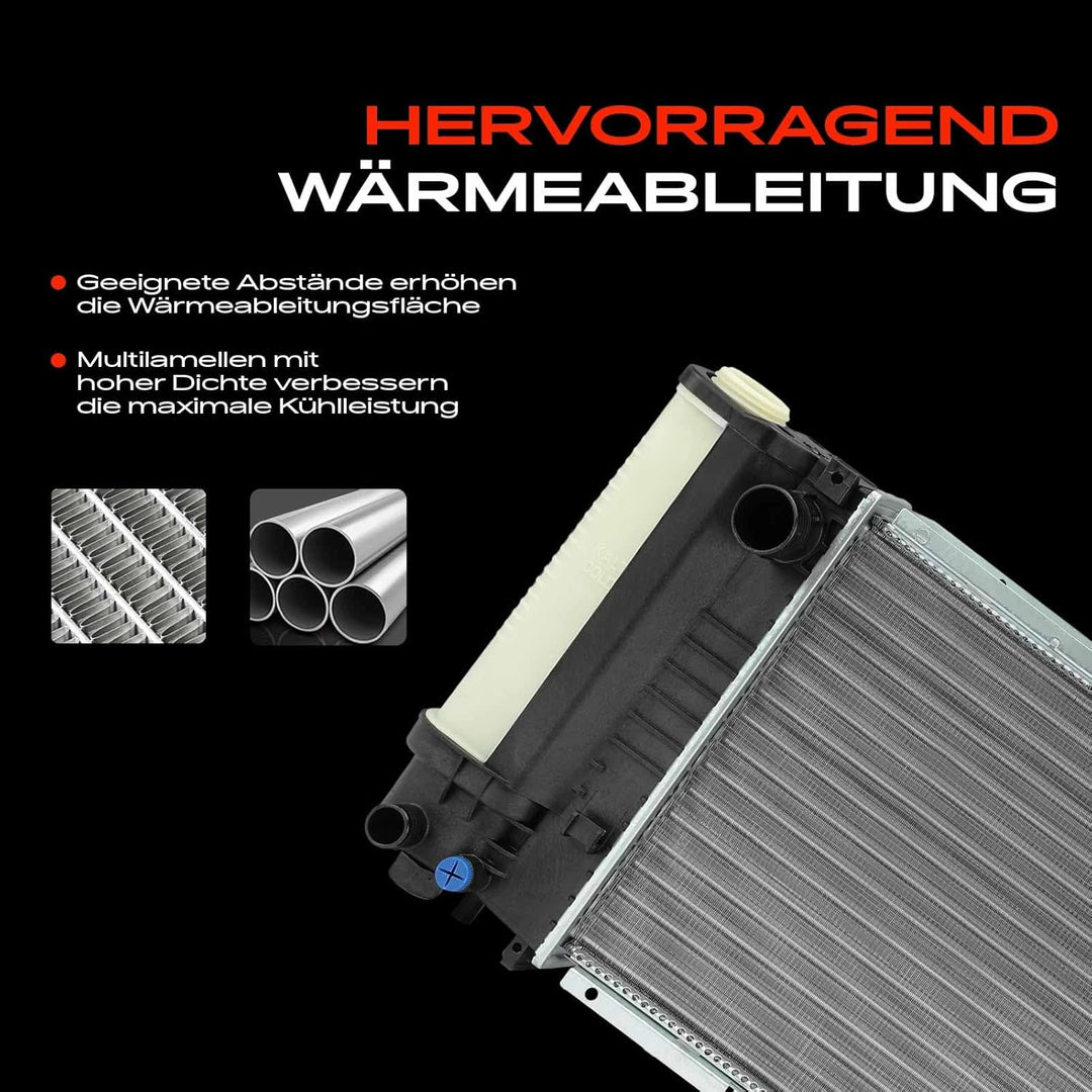 Frankberg Kühler Wasserkühler Motorkühler Schaltgetriebe Kompatibel mit 3er E36 1.6L-2.8L 1990-1998