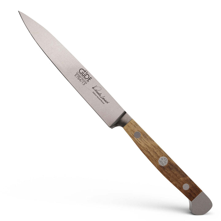 GÜDE Solingen - Spickmesser geschmiedet, 13 cm, Fasseichenholz, ALPHA FASSEICHE, Office Messer, Dopp
