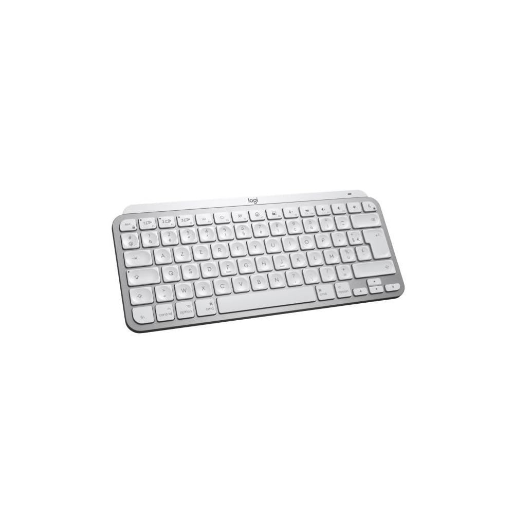 Logitech TECLADO (Frances) MXKEYS Mini F. MAC WRLS Illum. WRLS Pale Grey - FRA - Central