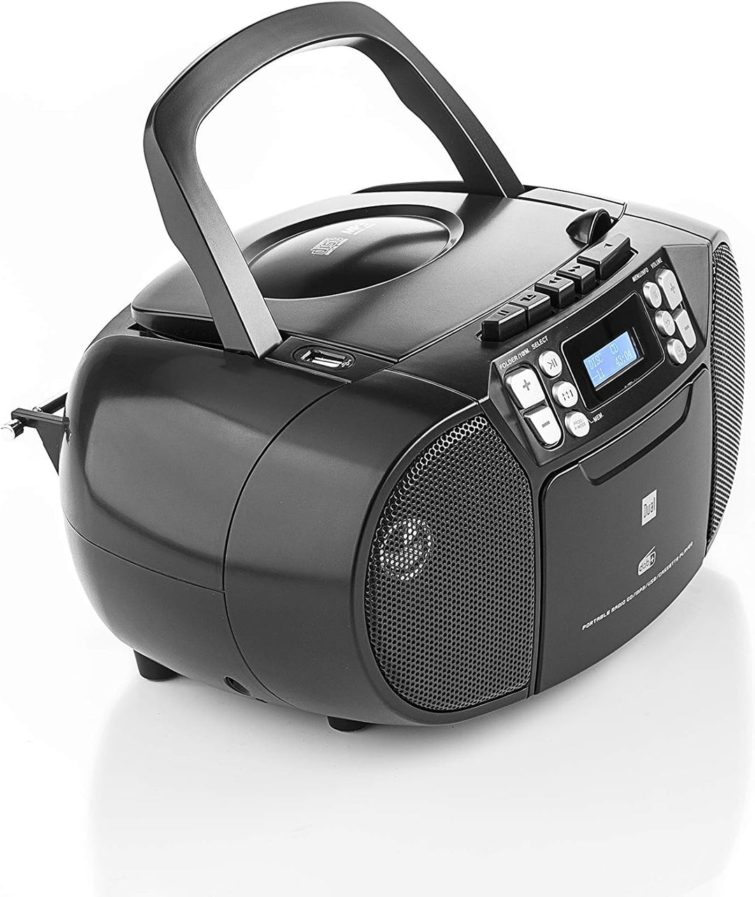 Dual,75961,DAB-P AA8210 Kassettenradiomit Schwarz, Schwarz