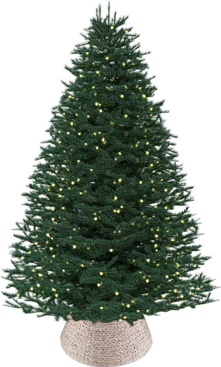 Meisterhome Model 2 Weihnachtsbaum Kragen/Weihnachtsbaum Rock aus Wasserhyazinthe in Natur Farbe - Ø