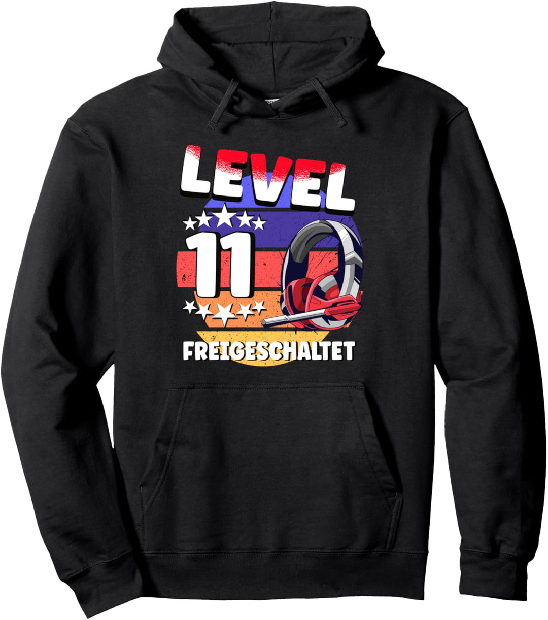 Level 11 freigeschaltet Geburtstag 11 Jahre Gaming Gamer Pullover Hoodie