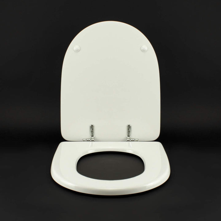 WC-Sitz für JACOB Delafon Antares Weiss Reissverschluss Chrom normal oder verlangsamt Softclose Reis