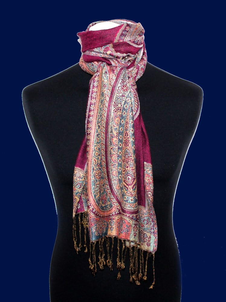 Lorenzo Cana Eleganter Marken Herrenschal Schaltuch Naturfaser mit opulenten Paisley Muster in harmo