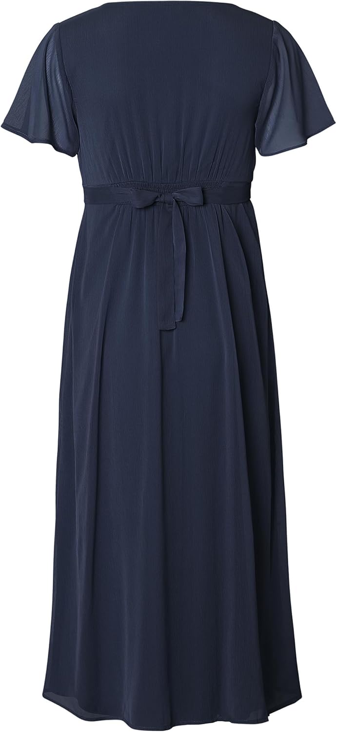 Noppies Damen Amelie Maxi Dress Ss Kleid XL Night - N146, XL Night - N146