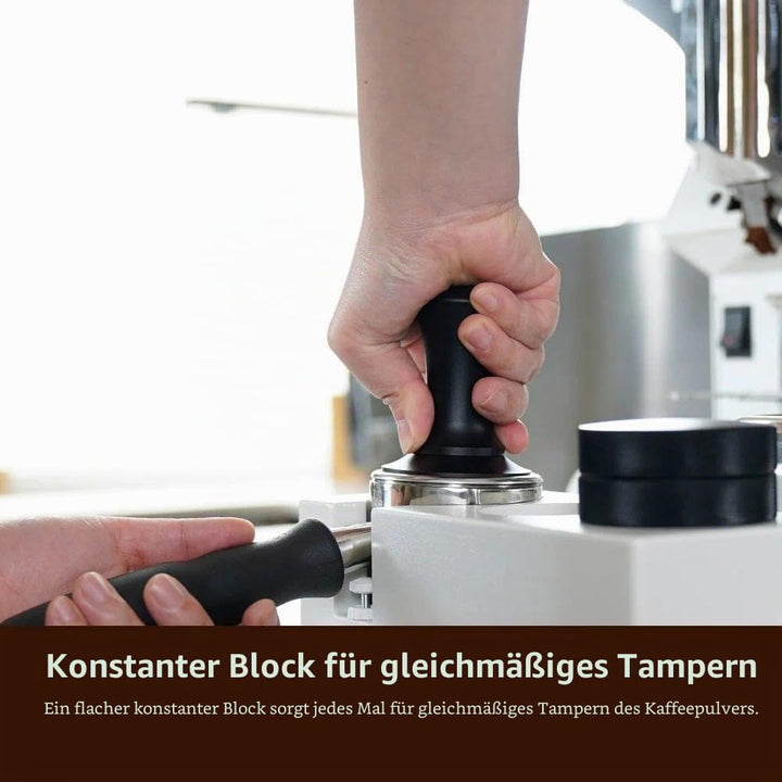 watchget 51 mm Espresso-Kaffee-Stampfer, federbelasteter Stampfer, Edelstahl, Barista, Espresso, Tam