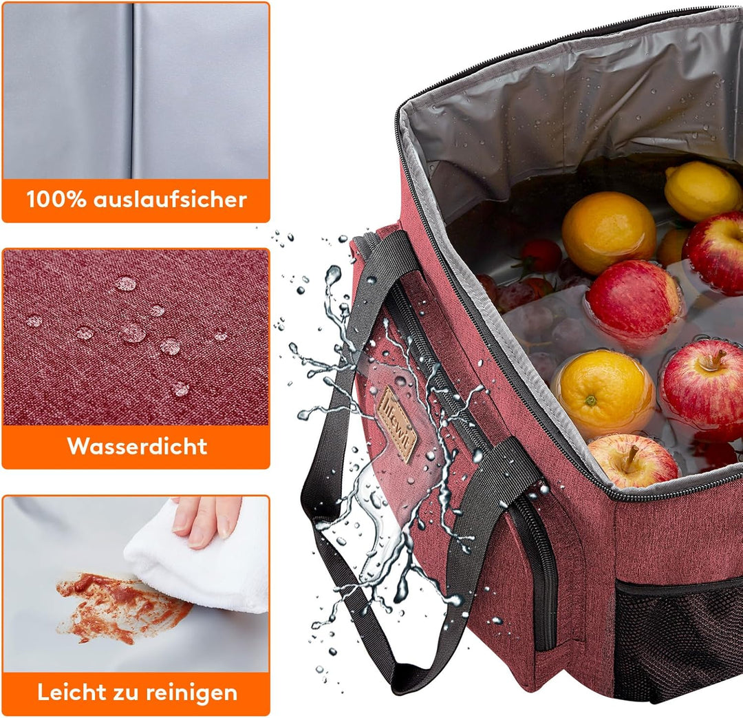 Lifewit 24L Kühltasche klein unterwegs, Isolierte Cooler Bag Lunchtasche faltbar für Herren und Dame