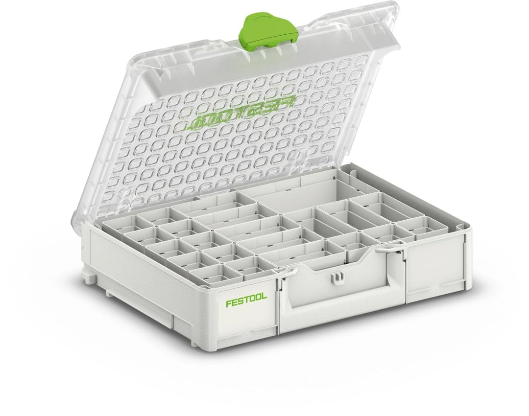 Festool Systainer³ Organizer SYS3 ORG M 89 22xESB (mit Einsatzboxen verschiedene Grössen) Transparen