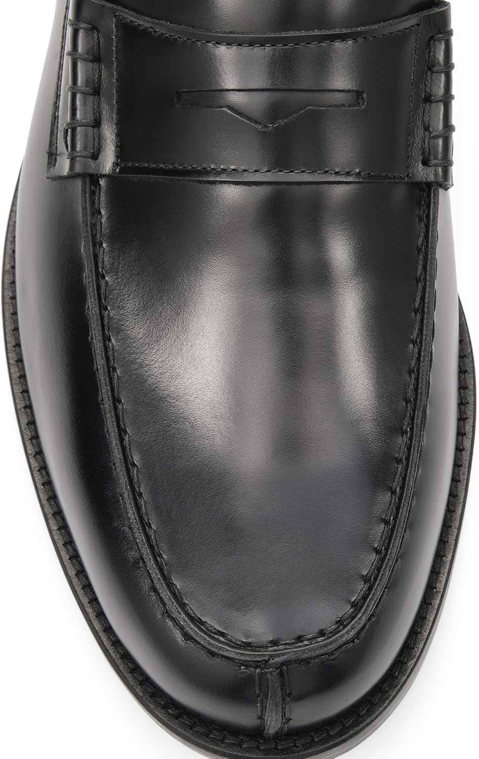 Bootsschuh Aus Seidenmattem Kalbsleder In Braun 43 EU Schwarz, 43 EU Schwarz
