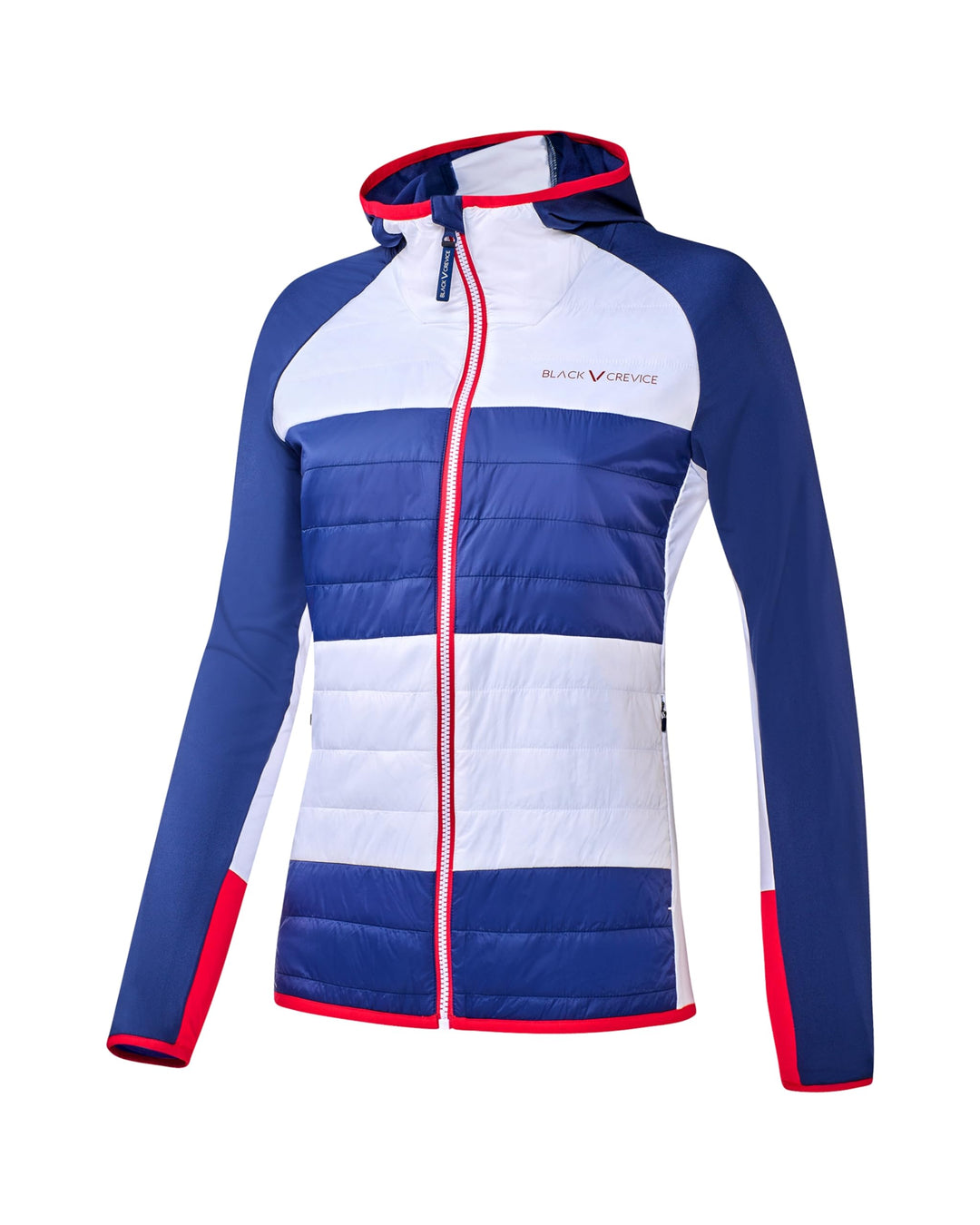 Black Crevice Damen Hybrid Jacke I Elastische Damen-Sportjacke aus 85% Nylon & 15% Spandex I Atmungs