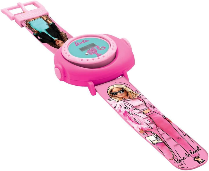 Lexibook - Mattel Barbie Armbanduhr, verstellbar, digitales Display, mit 20 Projektionen des Kinderu