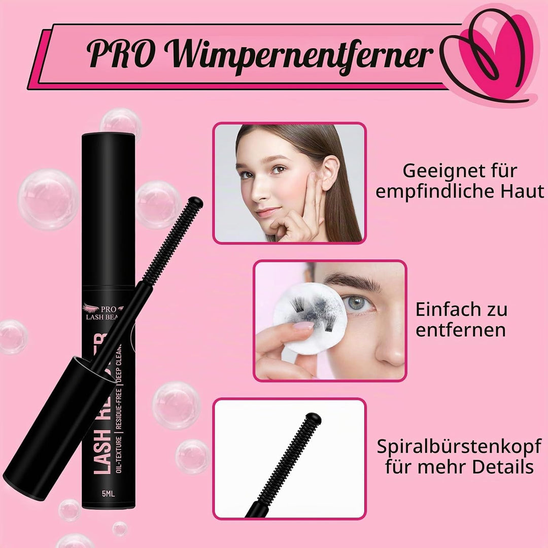 Pro Falsche Wimpern Extension Kit Curlo 280 Stück mit Kleber, Siegel und Pinzette für Haarverlängeru