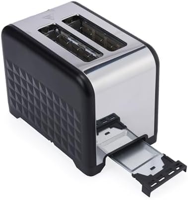 Petra Toaster 2 Scheiben 930W, Toaster mit Brötchenaufsatz & 7 Bräunungsstufen, Brotröster mit Aufta