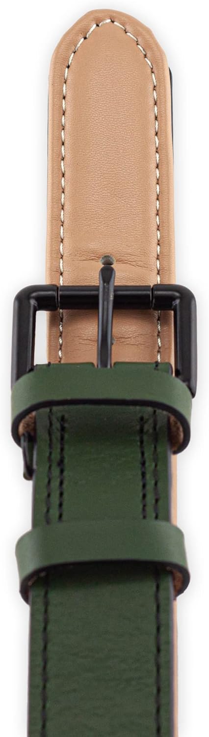 Brute Strength Hundehalsband aus Leder - Dunkelgrün - XXL - 66-73 cm XXL - 66-73 cm Dunkelgrün, XXL