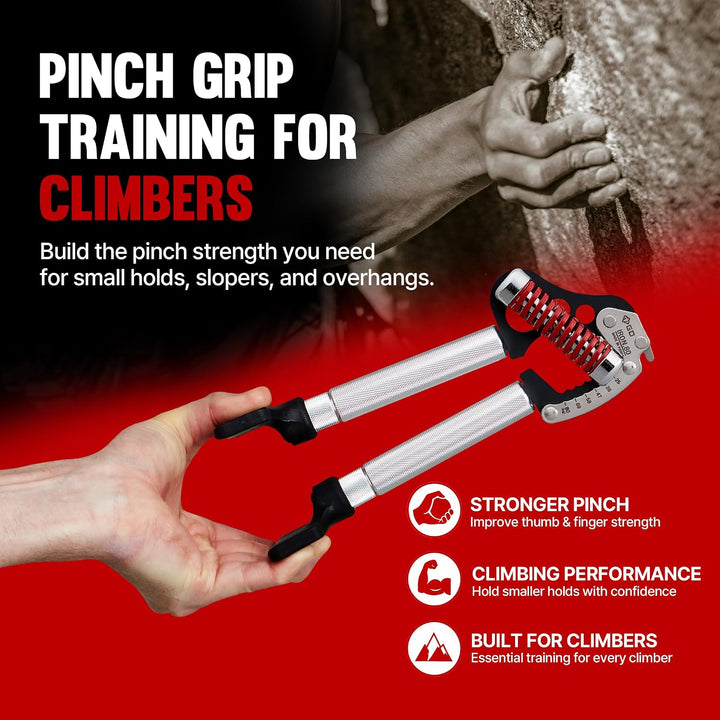 GD IRON GRIP Pinch Grip Set (Rock Climbing Grip Trainer) Grip Strength Trainer Adjustable Hand Grip
