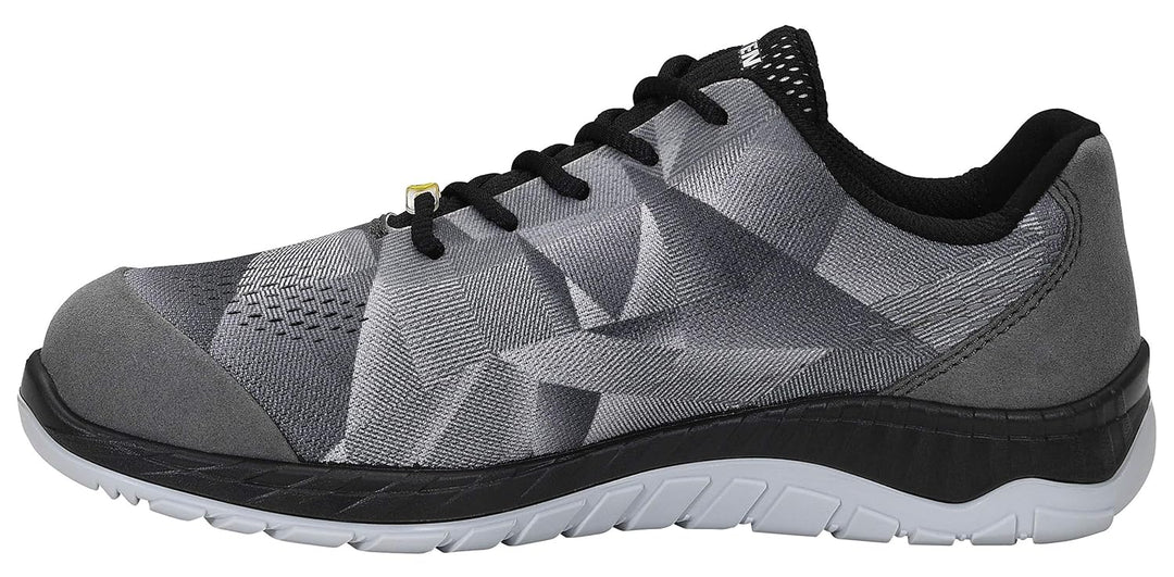 ELTEN Sicherheitsschuhe LANDON grey Low ESD S1, Damen und Herren, Textil, Stahlkappe, leicht, sportl