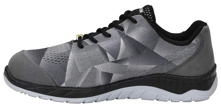 ELTEN Sicherheitsschuhe LANDON grey Low ESD S1, Damen und Herren, Textil, Stahlkappe, leicht, sportl