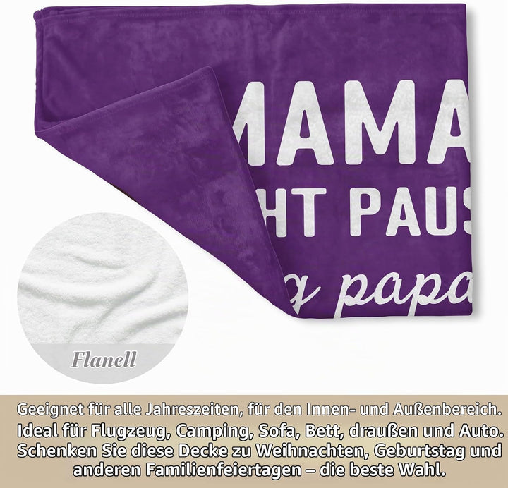 Geschenke für Mama zu Weihnachten, Mama Geschenk Weihnachten und Geburtstag – Kuscheldecke, Mutter G
