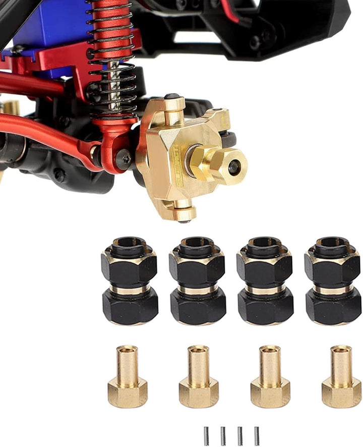 VGEBY 4PCS RC Sechskantnabe, Hochfeste Messing-RC Sechskantnabenverlängerungsadapter für 4m 1/18 RC