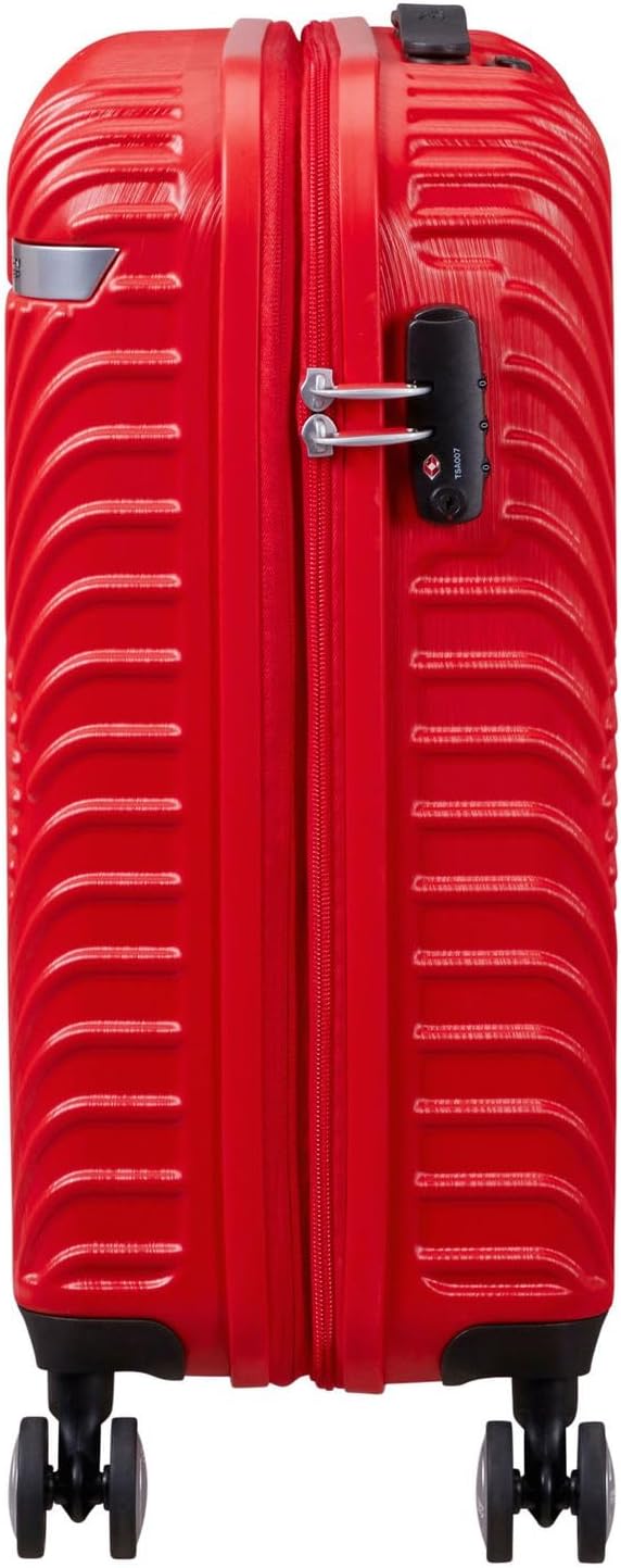 American Tourister Mickey Clouds, Spinner S, Erweiterbar Handgepäck, 55 cm, 38/45 L, Rot (Mickey Cla