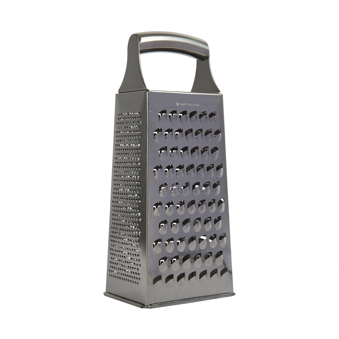 MasterClass Säuregeätzte Edelstahl-Reibe mit Griff, 24 cm (9,5"), Silber