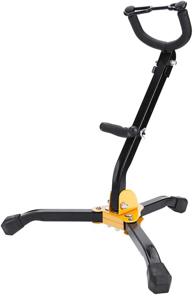 Dilwe Faltbarer Saxophon Stand, justierbares Metall Alto Tenor Saxophon Stativ