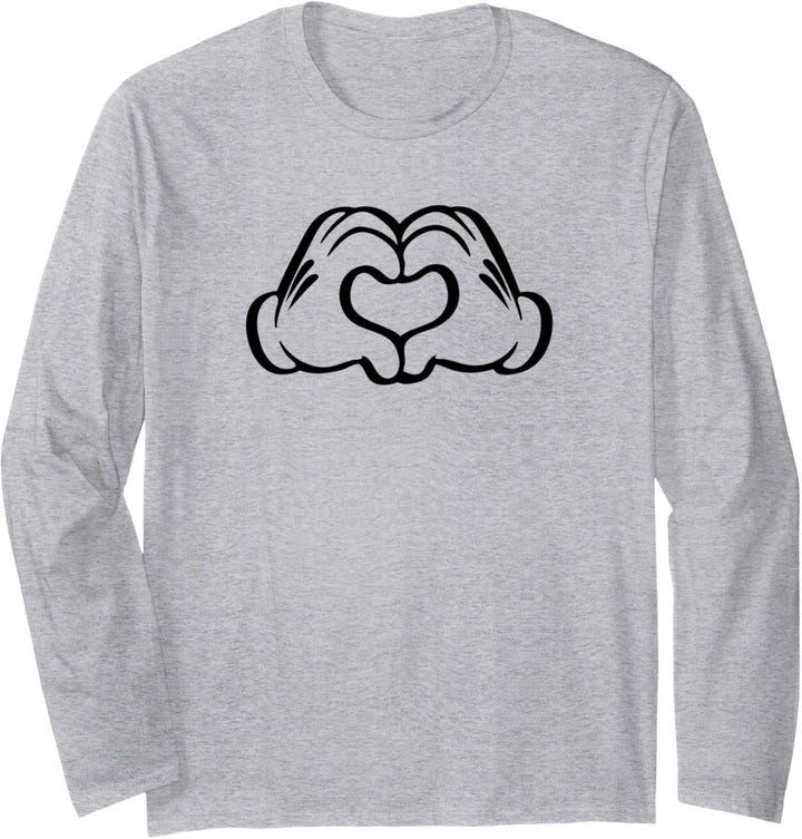 Disney Mickey Mouse Love Hands Langarmshirt