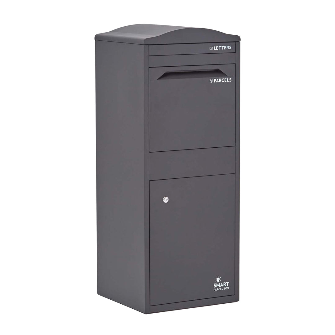 SMART PARCEL BOX Paketbox draussen, Standbriefkasten mit Paketfach, Paketbriefkasten XXL, grosse Pos