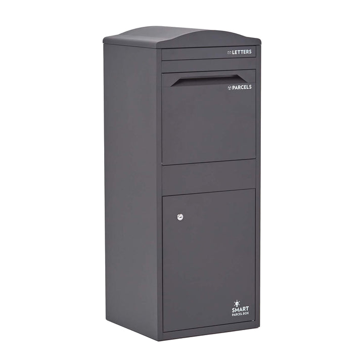SMART PARCEL BOX Paketbox draussen, Standbriefkasten mit Paketfach, Paketbriefkasten XXL, grosse Pos