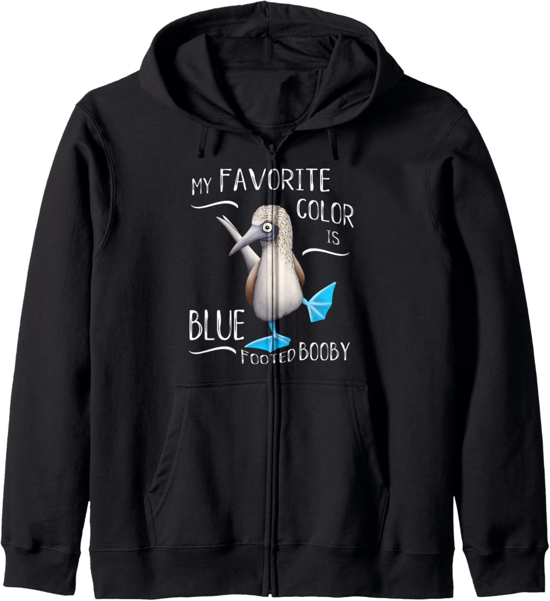 Lieblingsfarbe Blau-Fuss-Tölpel Komischer Vogel Kapuzenjacke