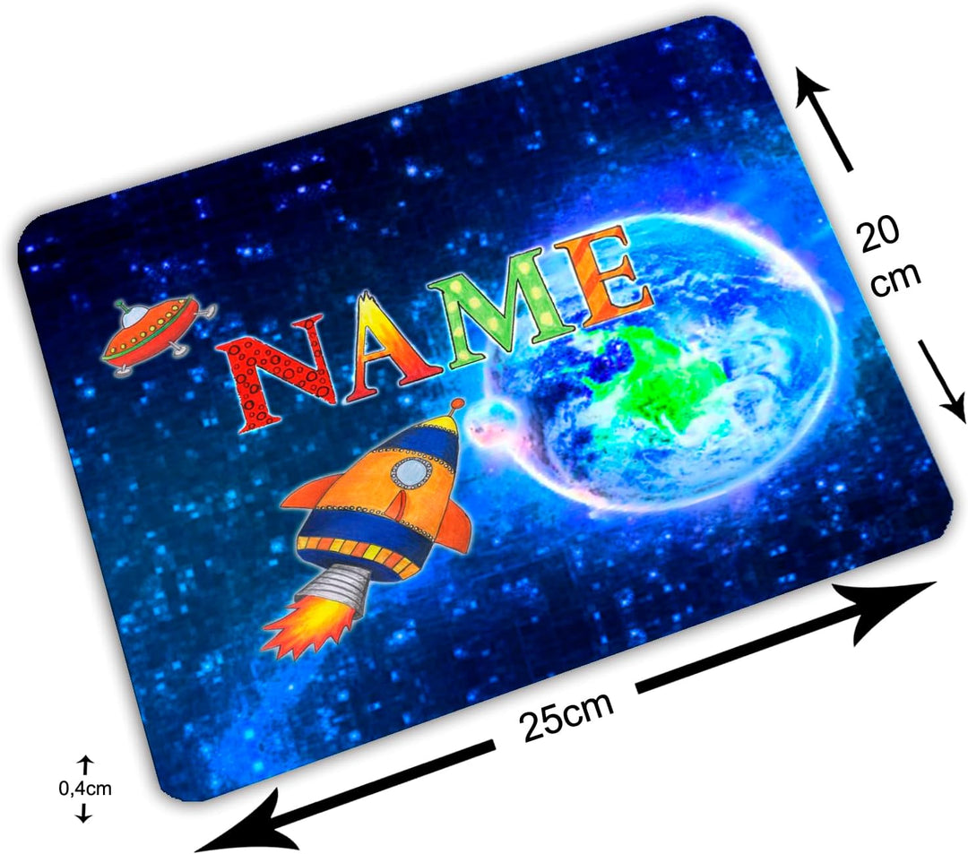 Vesperbrettchen personalisiert mit Name, Rakete | Frühstücksbrettchen, Brotzeitbrettchen, Schneidebr