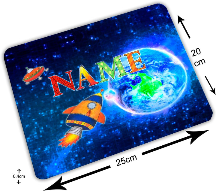 Vesperbrettchen personalisiert mit Name, Rakete | Frühstücksbrettchen, Brotzeitbrettchen, Schneidebr